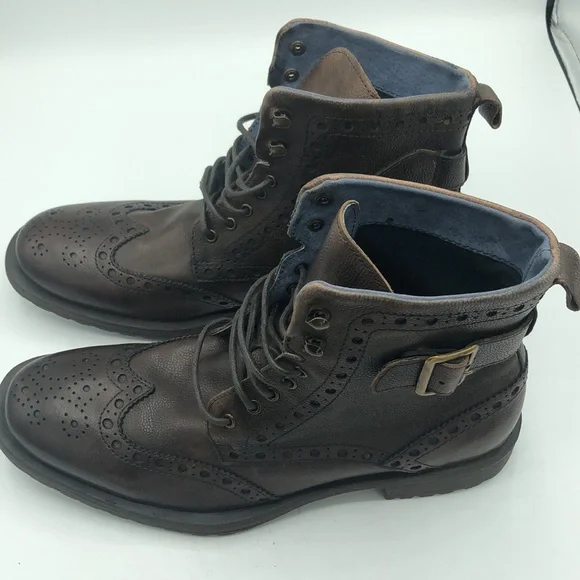 Gordon Rush Mens Argyle Wingtip Lace-Up Boot Sz US 12 Gordon Rush Argyle Wingtip Lace-Up Boot main image 4